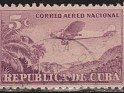 Cuba - 1931 - Landscape - 5 C - Multicolor - Cuba, Paisaje, Avion - Scott C12 - Avion and Costa Cuban Landscape - 0